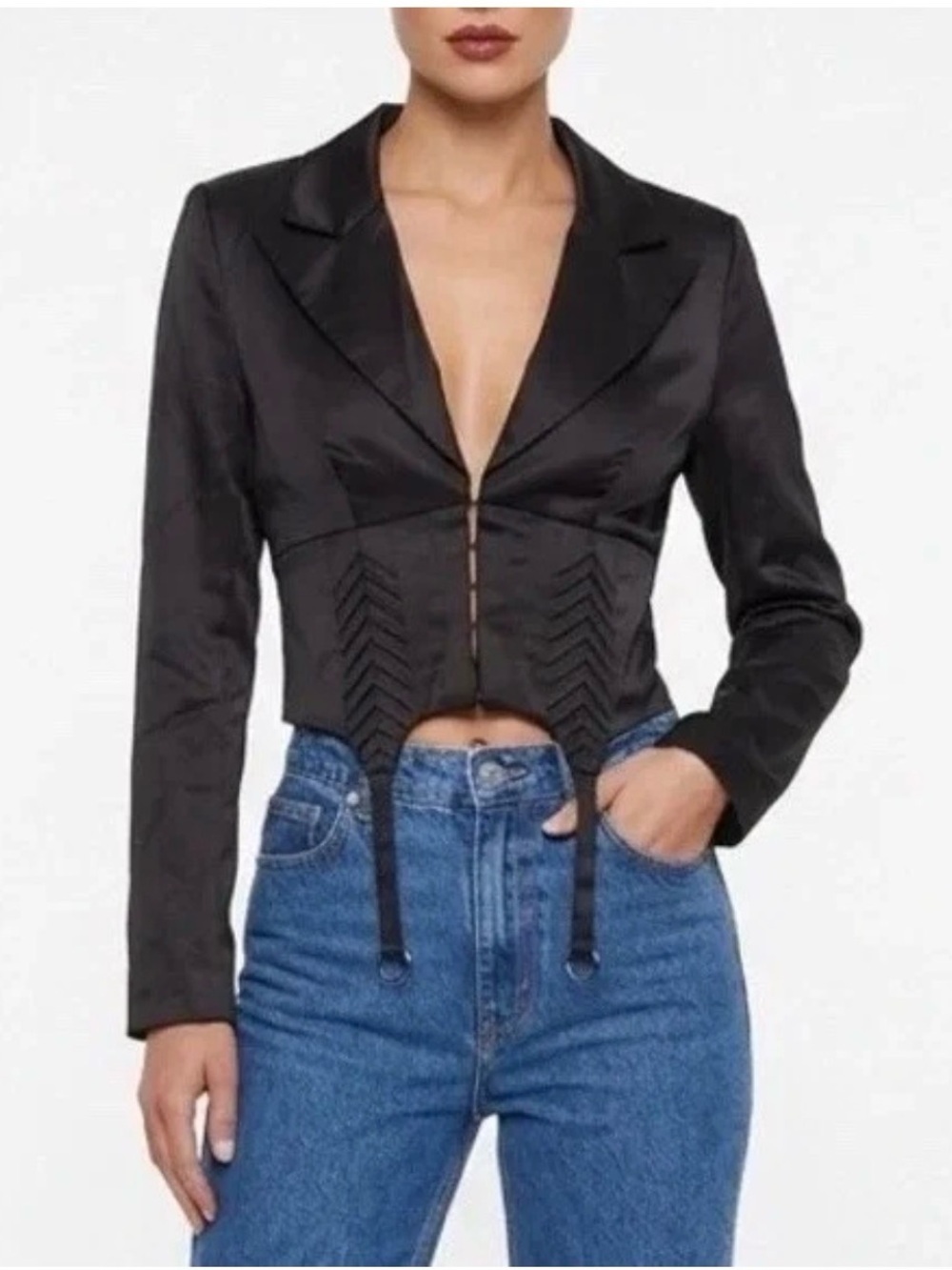 Naked wardrobe corset style blazer size small